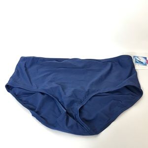Croft & Barrow Swim Brief Bottom Size 20W Blue New